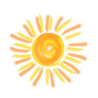 萌系小太阳卡通头像,手绘系列暖暖的太阳(1)-卡-11kb