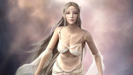 【1366x768】3d游戏美女壁纸 - 彼岸桌面-140kb