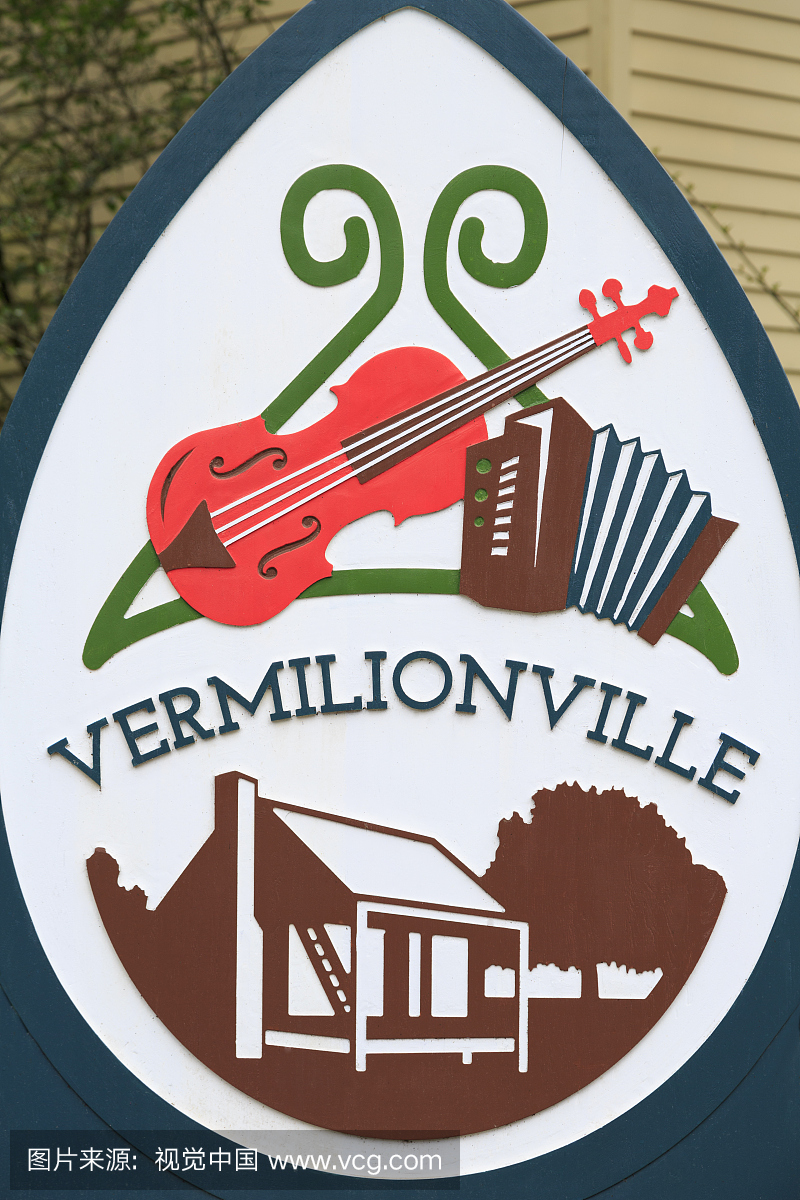 Sign,Vermilionville,Lafayette,路易斯安那州,美国