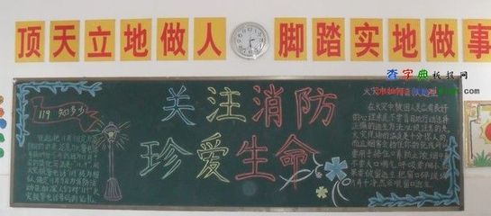 119消防安全知识黑板报设计|119消防安全知识-39kb