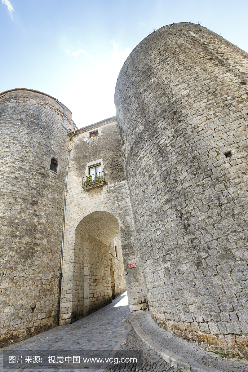 建筑结构,赫罗纳省,古城,户外