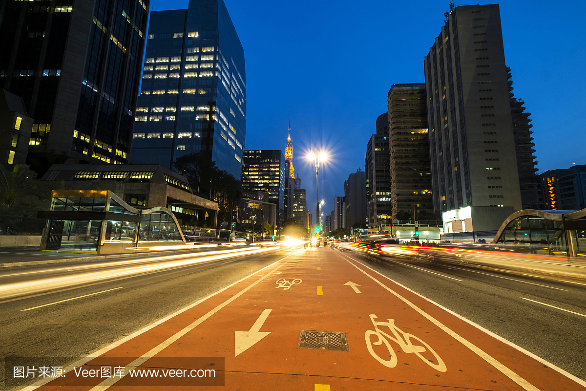 圣保罗,圣保罗城,圣保罗市,长时间曝光