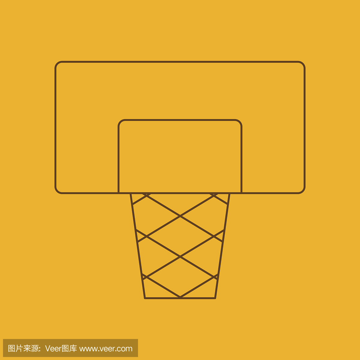 篮球盾线图标