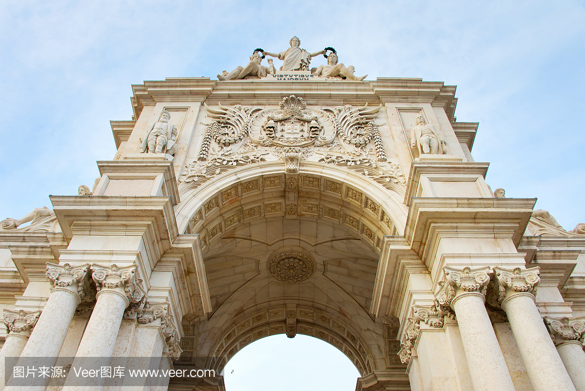 里斯本凯旋门。葡萄牙