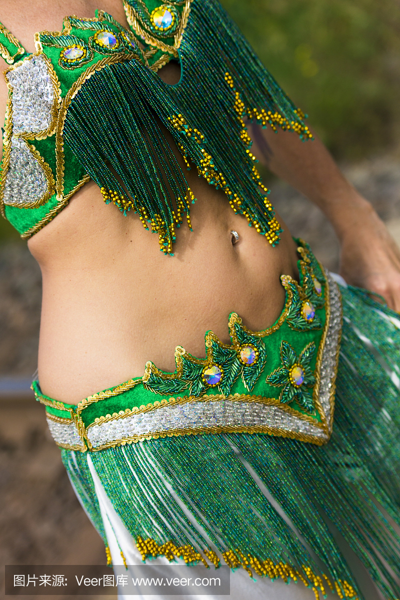 肚皮舞服装的细节