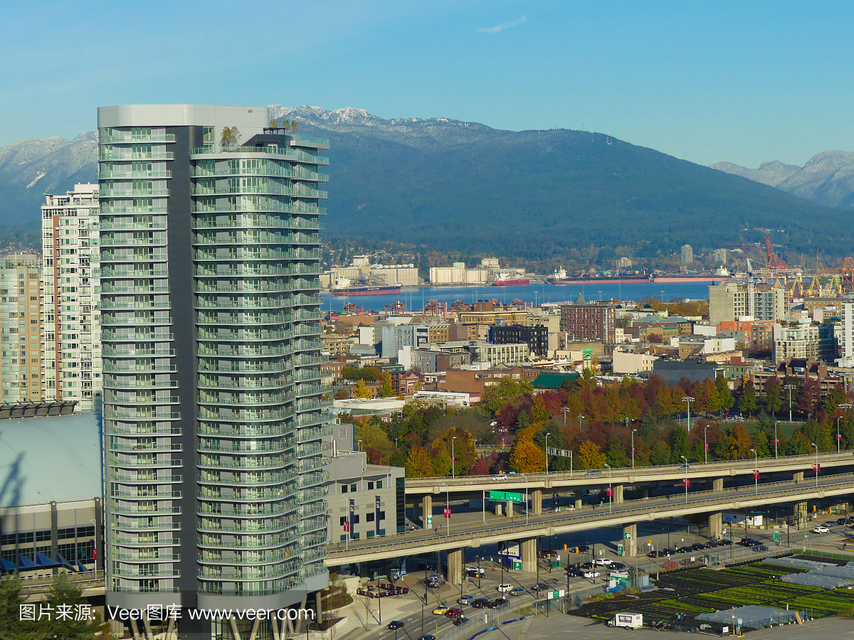 现代城市基础设施温哥华加拿大11月2017