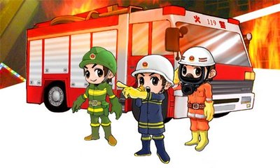 消防栓安全图片卡通