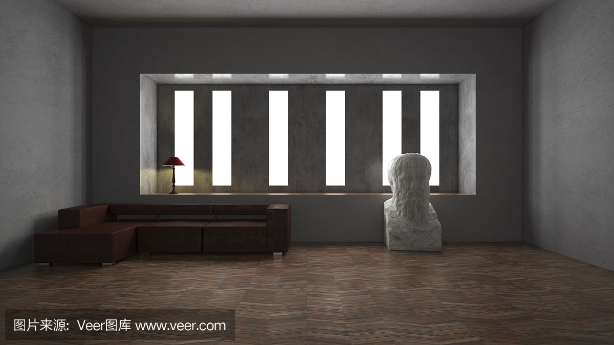 概念客厅3D渲染