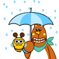 卡通下雨动态