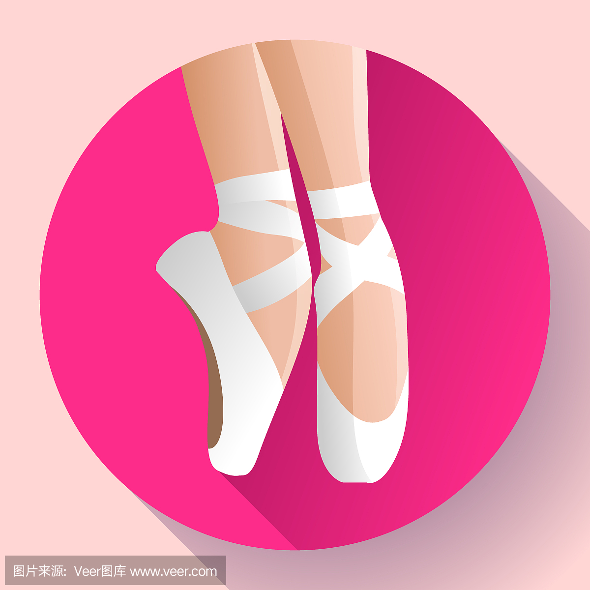 白色芭蕾舞足尖鞋平健身芭蕾舞鞋站在脚尖上的