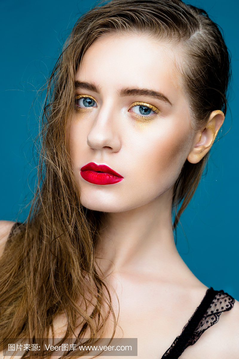 垂直画幅,青少年,美容,纯净