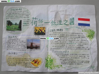 荷兰手抄报