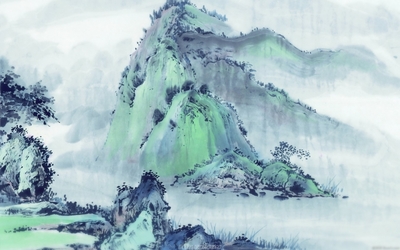 中国大好河山水墨画精美壁纸(2)-27270图片大-259kb