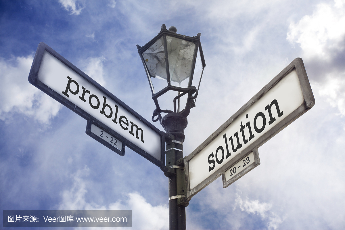 街头标志与单词问题和解决方案写