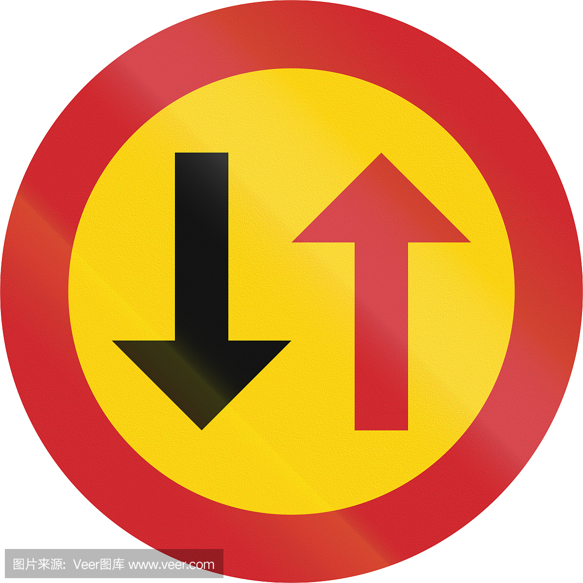 瑞典使用的道路标志 - 迎面而来的车辆优先