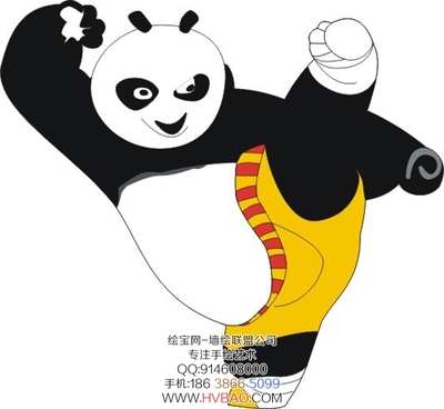 功夫熊猫简画图片|功夫熊猫简笔画|功夫熊猫里-153kb