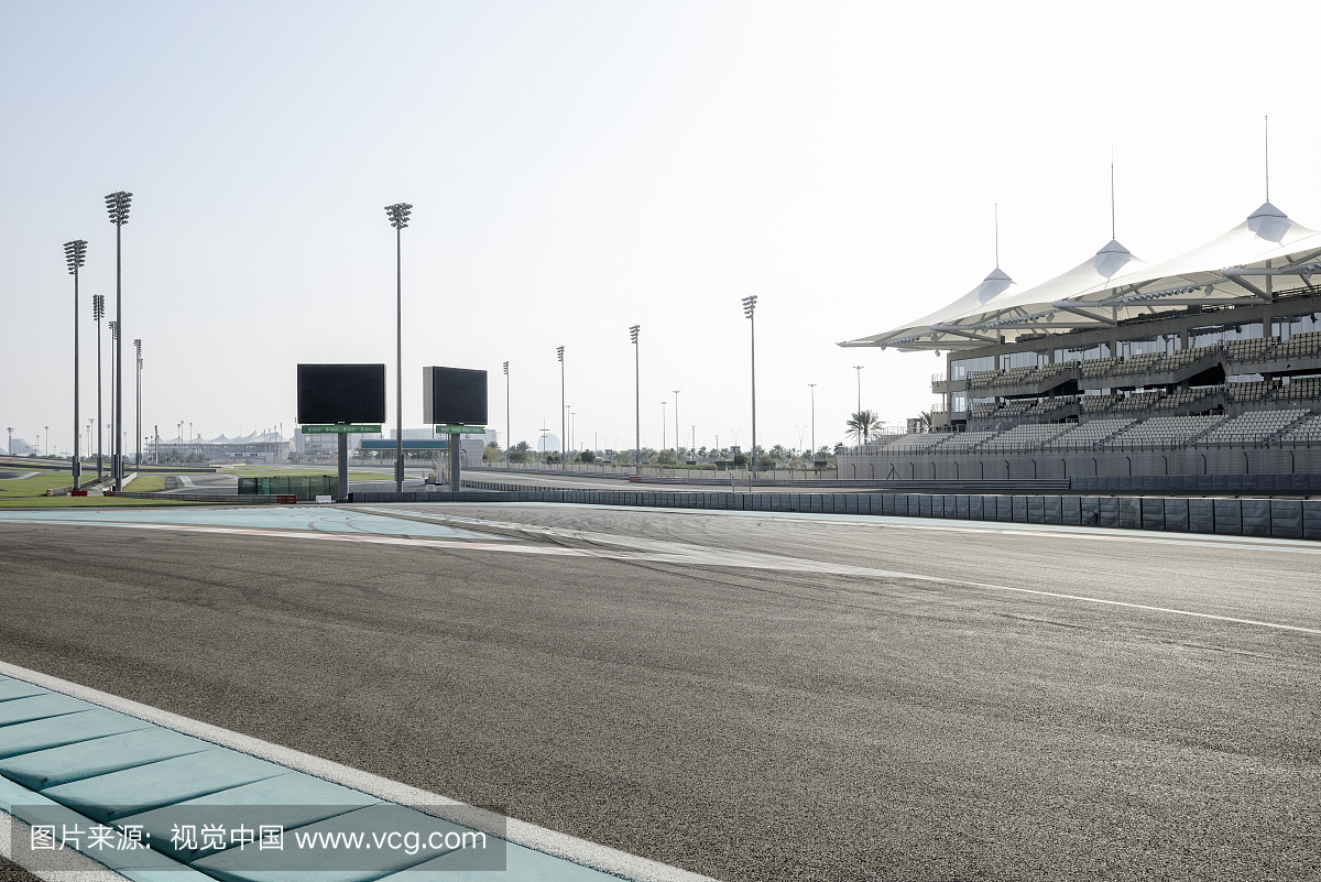 迪拜F1国际赛车场赛道和记分板