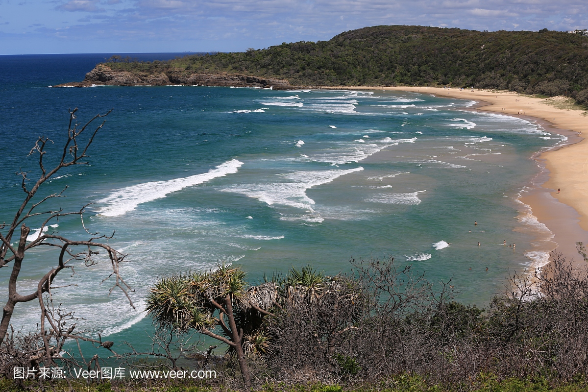 Alexandria Bay in Noosa National Park on the S