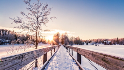 好看的冬天雪景图