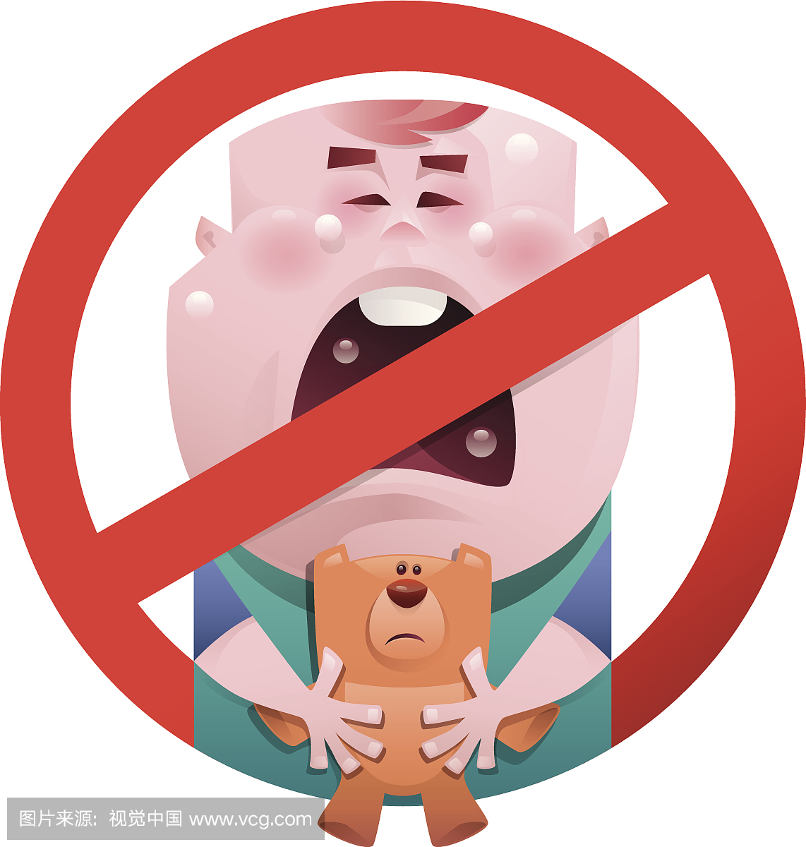 没有宝贝哭泣的象征