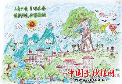 森林金华晚报小记者绘画比赛,中国手抄报网1-93kb图片