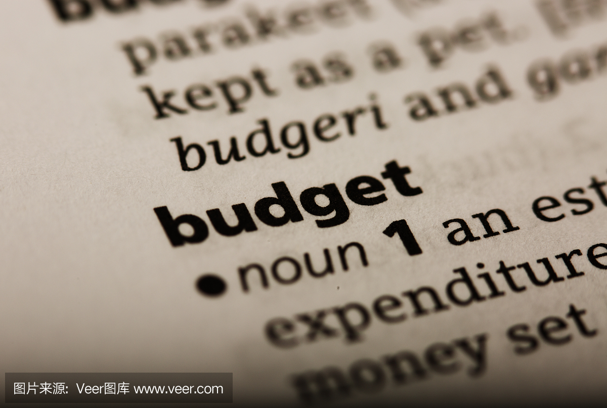 预算字在英文字典中打印