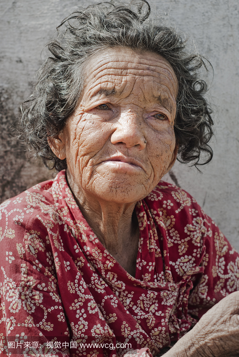 亚洲人种,衰老过程,不卫生的,头像