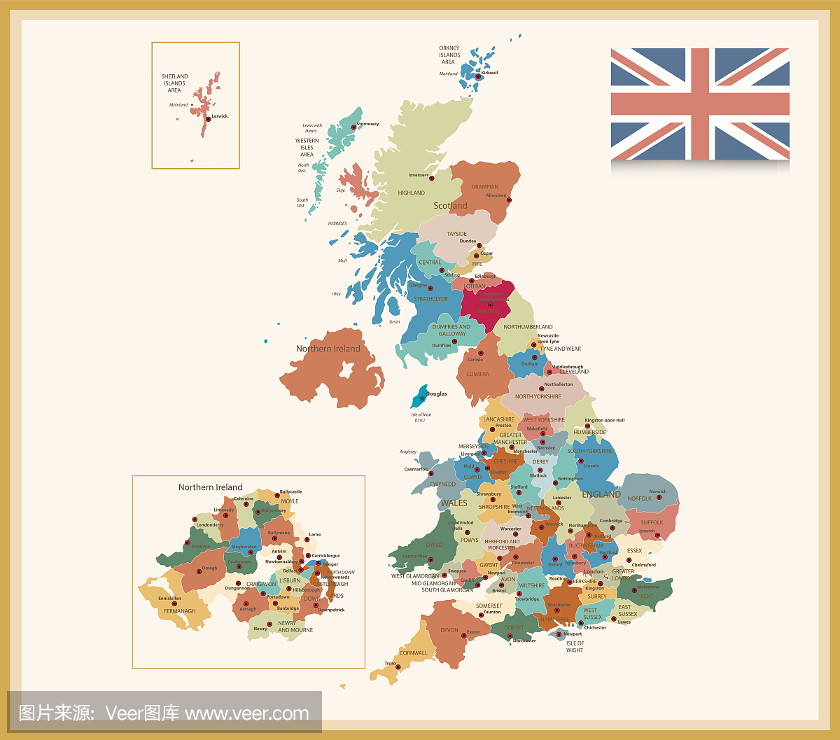 葡萄酒颜色英国的政治地图