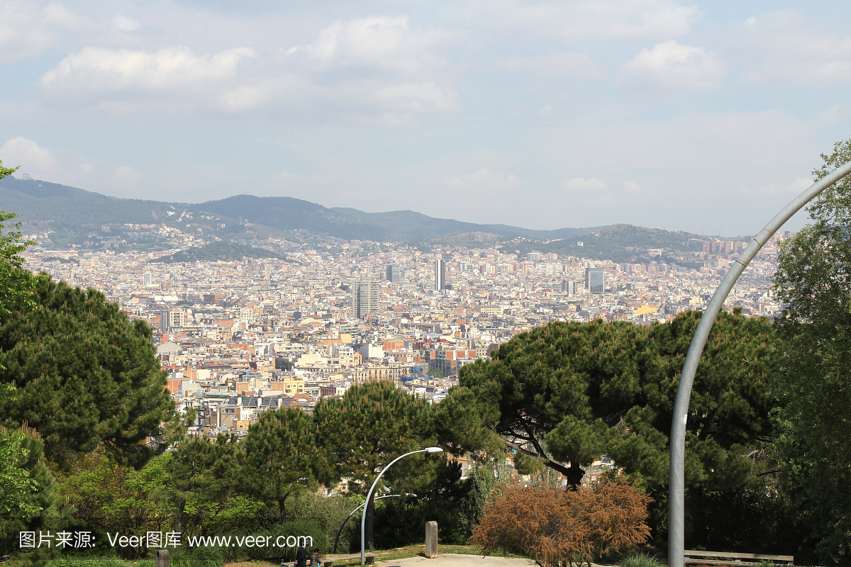 水平画幅,地形,无人,巴塞罗那