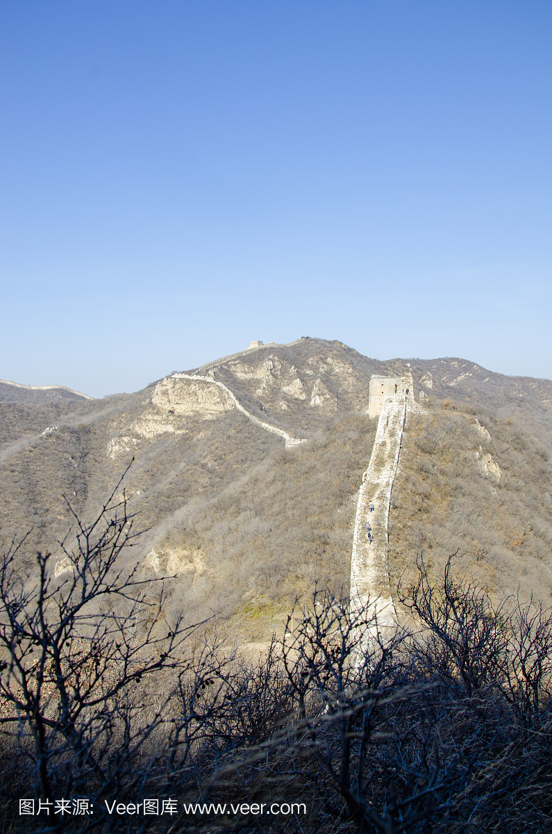 中国长城和北京附近的山脉