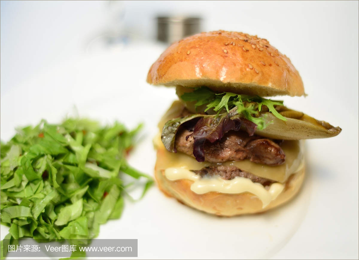 美味的汉堡包与阿根廷人和比利时人共同生活