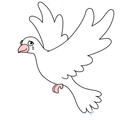 关于鸽子的简笔画