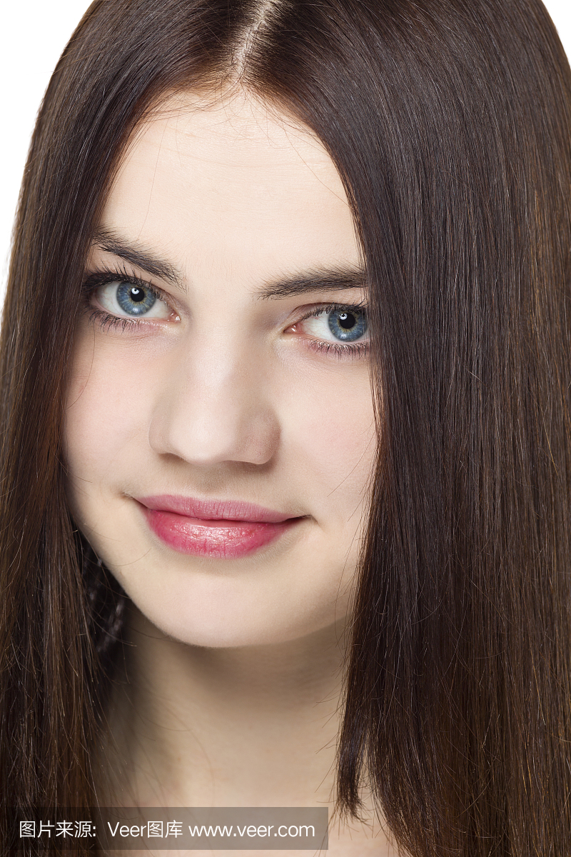 垂直画幅,正面视角,青少年,美容
