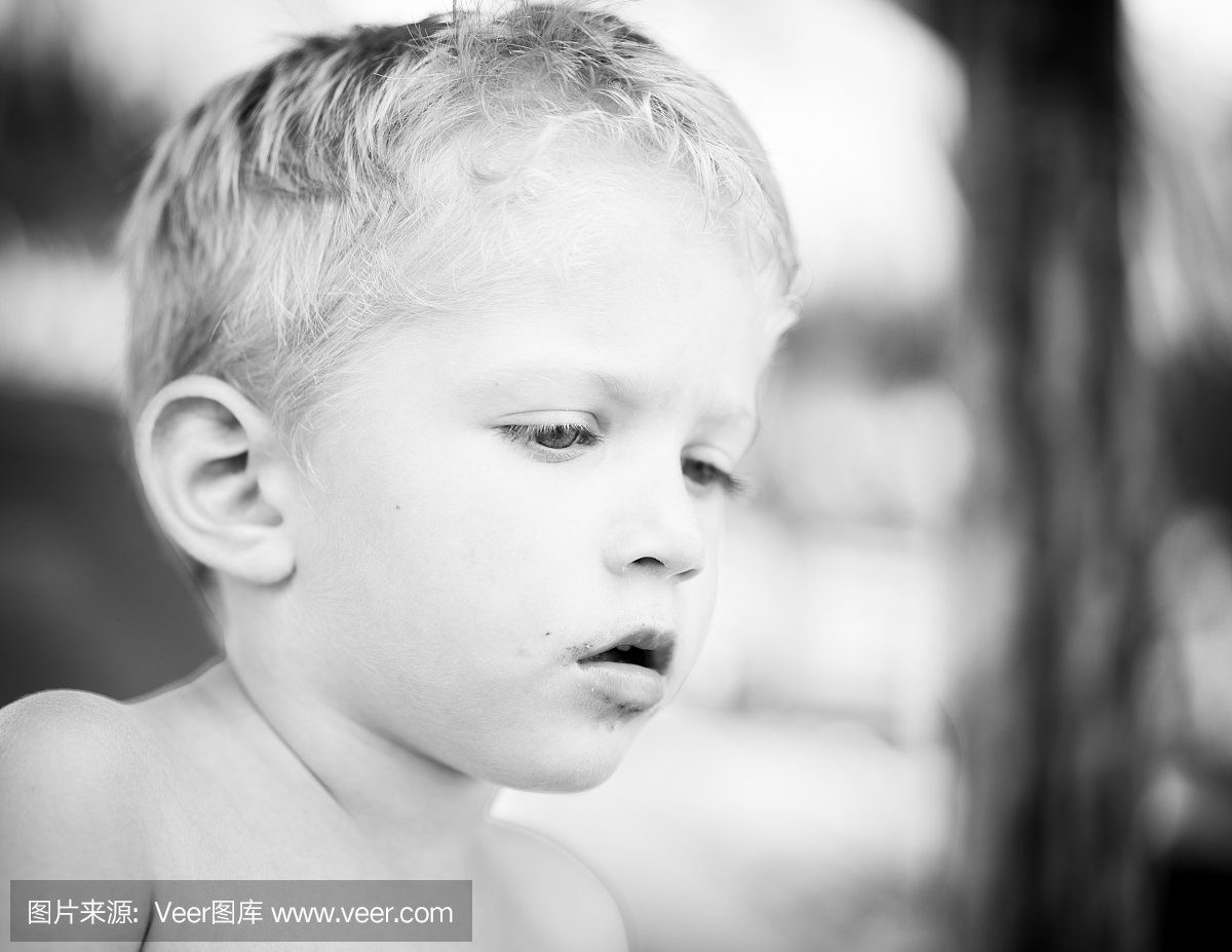 可爱的,思考,英文字母B,背景分离