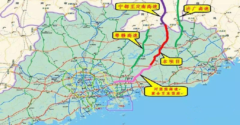 河惠莞高速河源紫金至惠州惠阳段动工 预计2020年建成通车_.图片