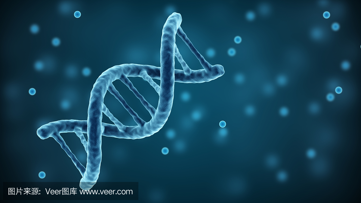 DNA链背景。双螺旋结构