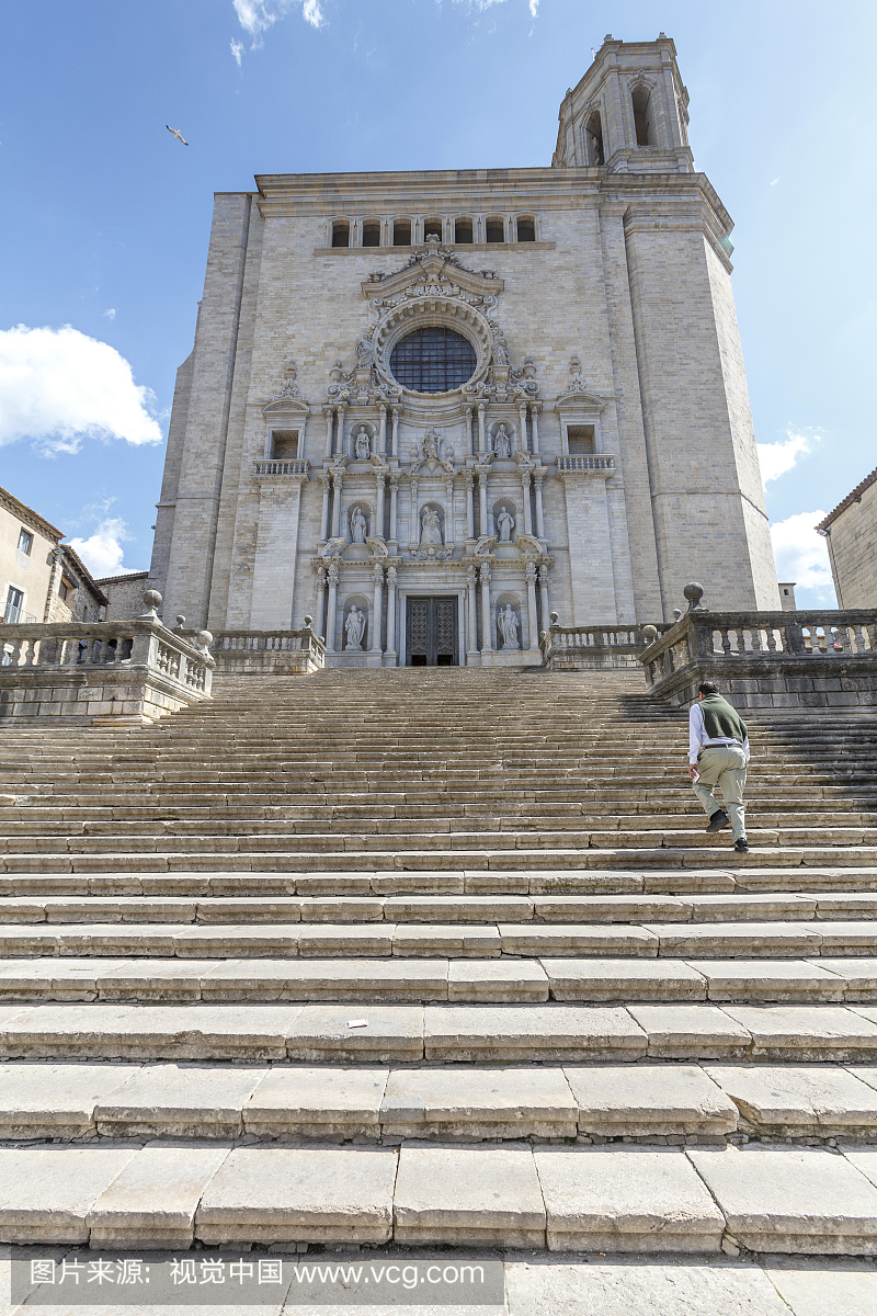 建筑结构,赫罗纳省,古城,户外