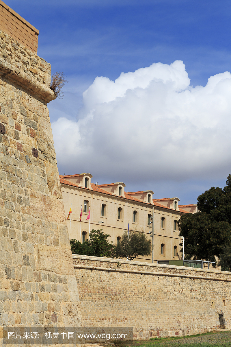 城市墙和技术大学,卡塔赫纳市,穆尔西亚,西班牙