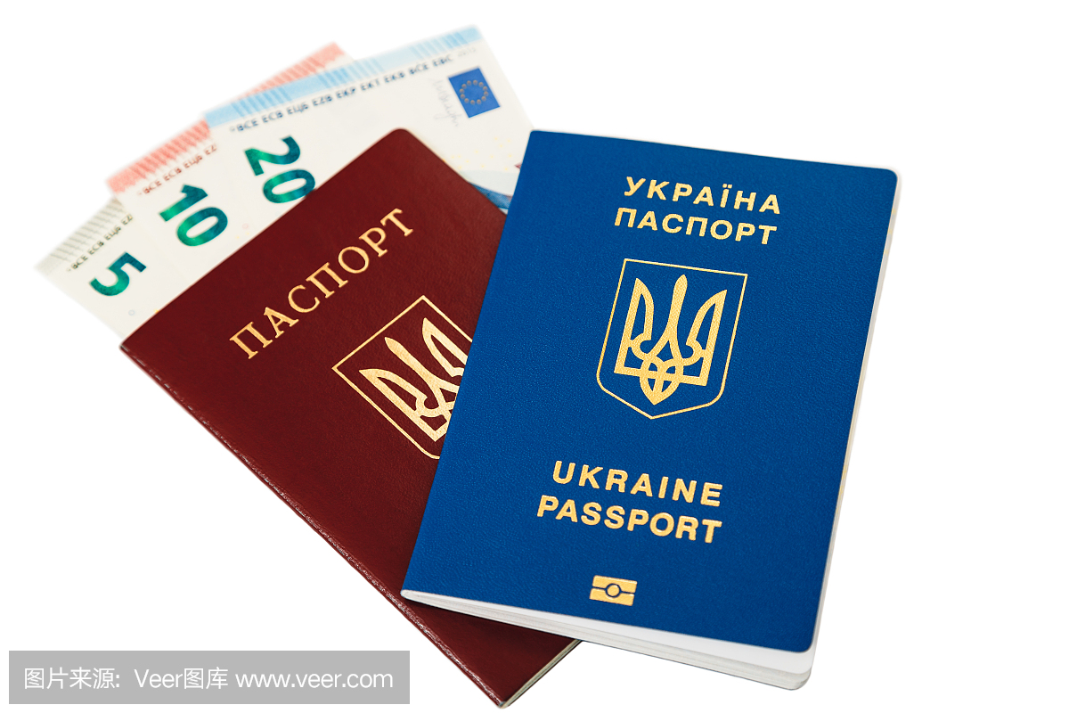 新的乌克兰蓝色国际生物识别护照,身份证和指