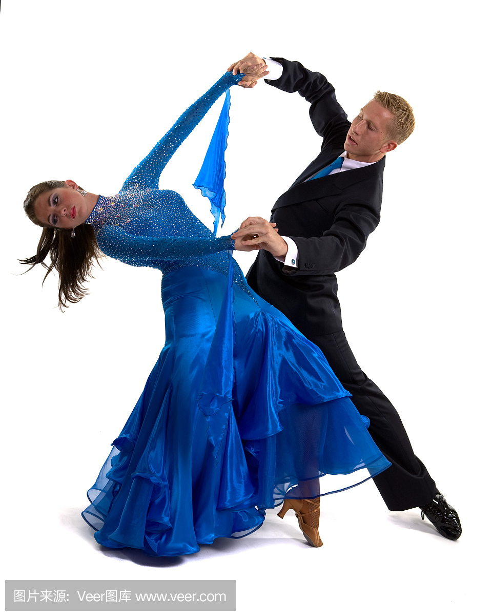 舞厅舞者蓝色