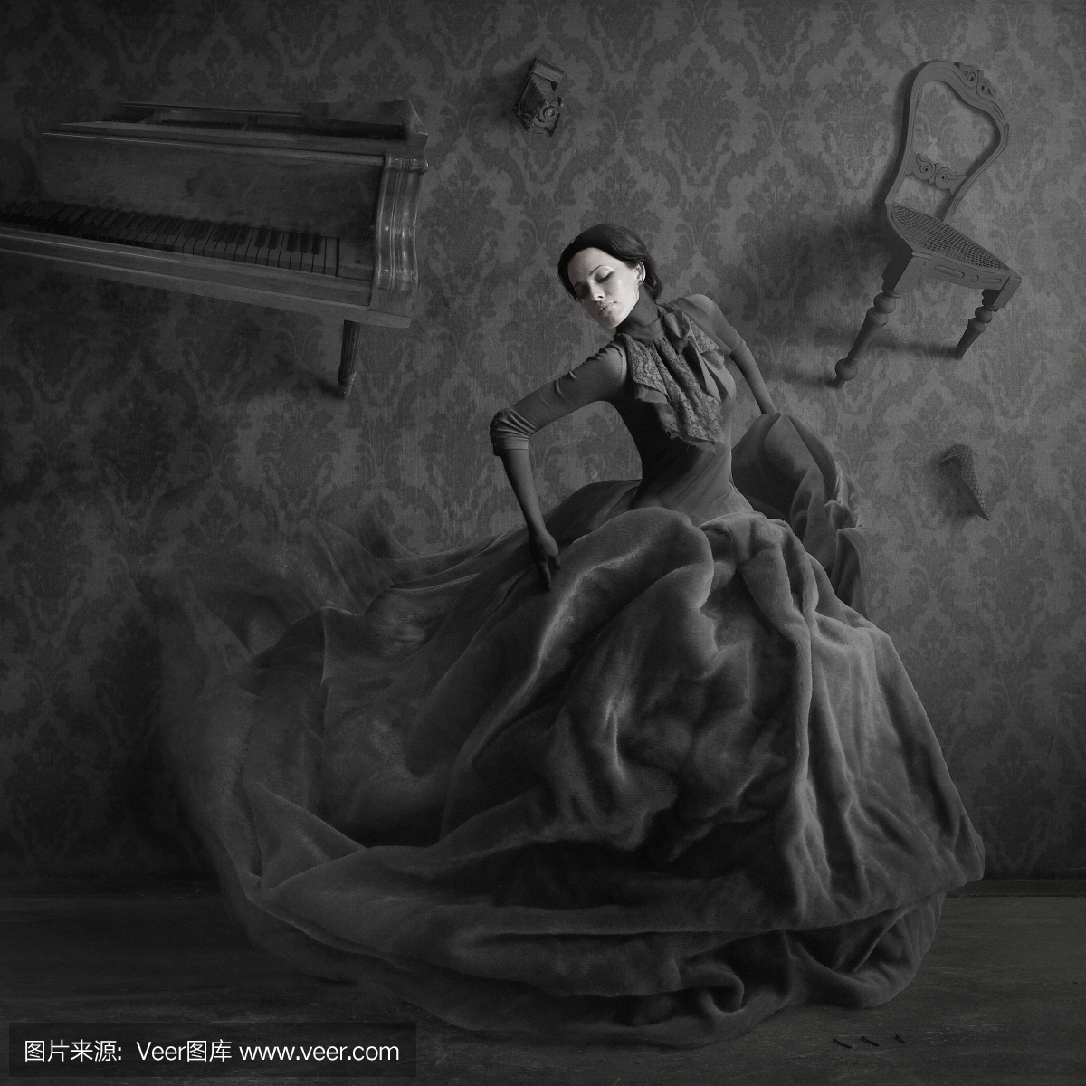 奇形怪状的,怪异的,奇异,黑色电影风格