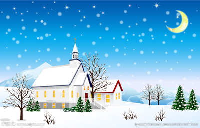 卡通冬天雪景模板下载(编号:20130609093636-112kb 圣诞节雪景插画