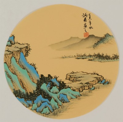 手绘国画山水画_纯手绘山水画国画_国画手绘-462kb