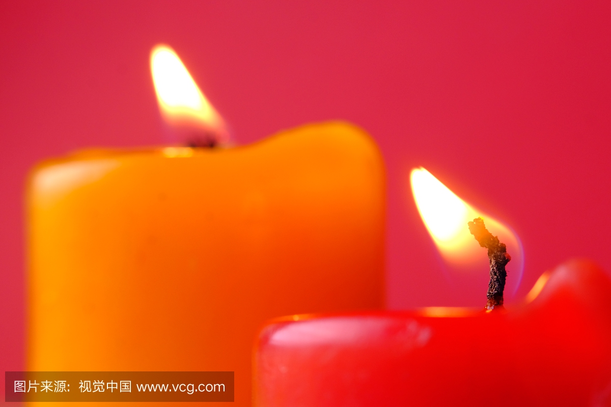 Colse up of christmas red and yellow Light of ca