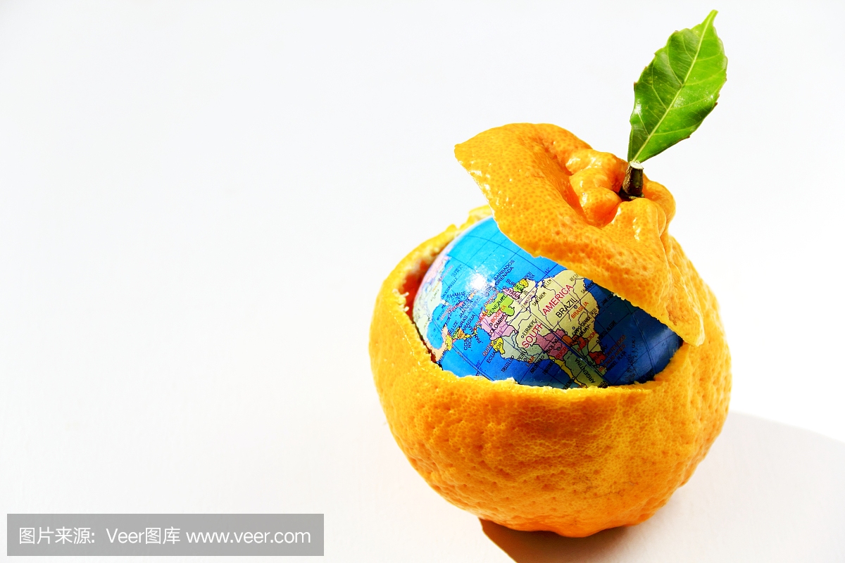 全球化。全球食品概念。