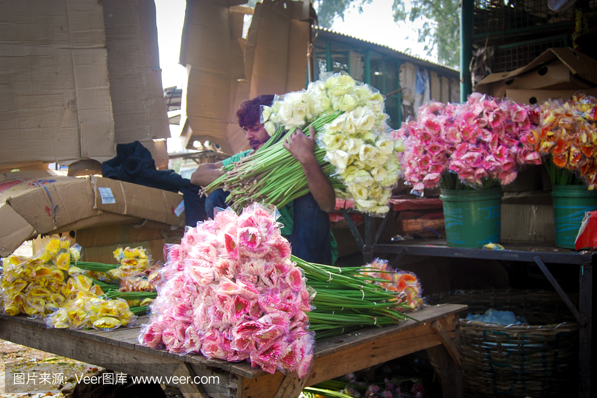 花卉市场 - 印度新德里