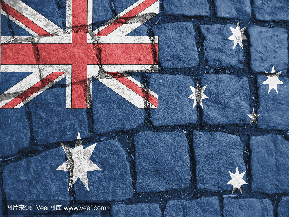 澳大利亚国旗,背景,纹理