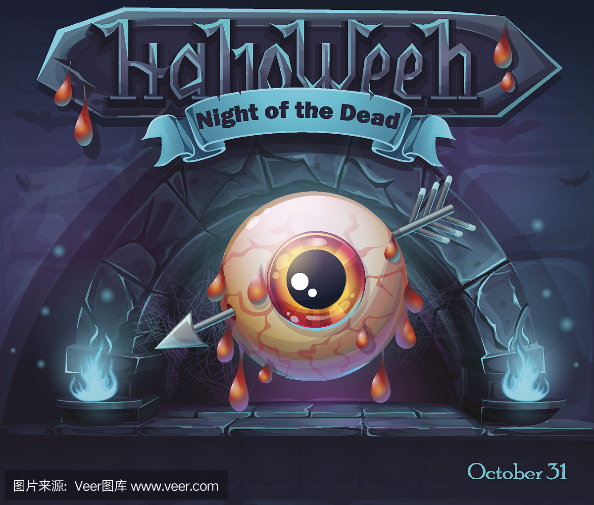 Helloween - Night of the dead with pierced eye