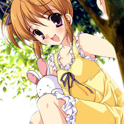 可爱动漫小女孩全身