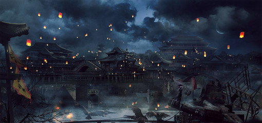 动漫#插画#古风#背景#唯美#壁纸#…-75kb